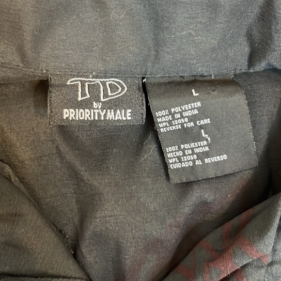 Vintage TD by Priority Male Graphic Polyester Supra Cars Shirt Button Up Men - Picture 4 of 8